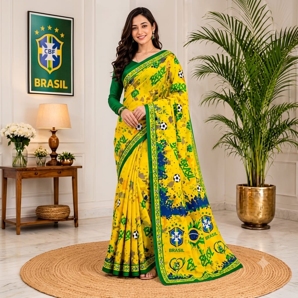 Brazil Saree